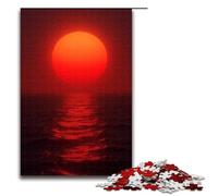 Puzzle da 1000 pezzi per adulti Blood of The Setting Sun Puzzle per adulti Puzzle in legno Gioco impegnativo 1000 pezzi (75x50 cm)