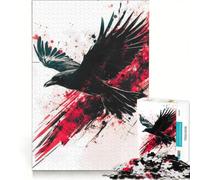 Puzzle da 1000 pezzi per adulti Bloodstained Flight - Black Raven, gioco rompicapo, assemblaggio di modelli, per rafforzare l'amore tra le coppie 50x75cm