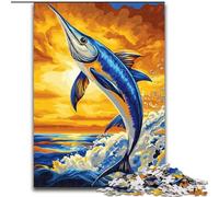 Puzzle da 1000 pezzi per adulti, Blue Marlin JigsawPuzzle da 1000 pezzi per adulti, gioco di attività per famiglie per adolescenti, rompicapo impegnativo (dimensioni 50x75cm)