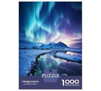Puzzle Da 1000 Pezzi Per Adulti Blue Northern Lights Puzzle Antistress Giocattoli Difficili Regali Unici Per Compleanno E Natale 70x50cm/1000pcs