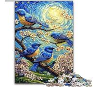 Puzzle da 1000 pezzi per adulti Bluebird on The Tree, per bambini dai 14 anni in su Ogni pezzo è unico Gioco divertente e stimolante per tutta la famiglia Ottima idea regalo (dimensioni 26x38cm)