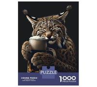 Puzzle Da 1000 Pezzi Per Adulti Bobcat Beer Puzzle Per Adolescenti Gioco Rompicapo Decorazione Per La Casa È Ideale Come Regalo 52x38cm/1000pcs