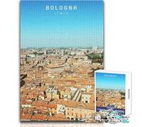 Puzzle da 1000 pezzi per adulti Bologna Family Fun & Game Night, divertente e umoristico, opera d'arte regalo, dimensioni 50x75cm