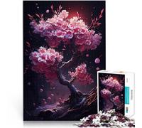 Puzzle da 1000 pezzi per adulti Bonsai di ciliegio Giocattolo educativo intellettuale decomprimente Adatto per la decorazione del desktop 52x38cm