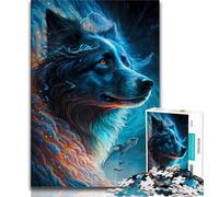 Puzzle da 1000 pezzi per adulti Border Collie 1000 pezzi per adolescenti gioco a quiz decorazione da parete regali unici per compleanno e Natale 75x50cm