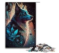 Puzzle da 1000 pezzi per adulti Border Collie immaginario giochi rilassanti per famiglie antistress sfida difficile 75x50 cm