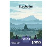 Puzzle Da 1000 Pezzi Per Adulti Borobudur Temple, Indonesia Puzzle Per Adulti Gioco Pratico Sfida Difficile Gioco Impegnativo Regali 38x26cm/1000pcs
