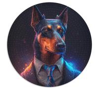 Puzzle da 1000 pezzi per adulti Boss Doberman Puzzle per adulti Attività di legame familiare, feste e compleanni 67,5x67,5 cm