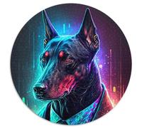 Puzzle da 1000 pezzi per adulti, Boss Dog in abito, in cartone, regalo perfetto per compleanni, feste e decorazioni per la casa (67,5x67,5cm)