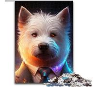Puzzle da 1000 pezzi per adulti Boss Dog in legno, un regalo perfetto per il divertimento in famiglia, 50x75cm Natale o compleanni