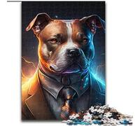 Puzzle da 1000 pezzi per adulti, Boss Dog, puzzle da 1000 pezzi per compleanno, vacanze, Natale, Halloween, regalo (dimensioni 50x75cm)