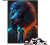 Puzzle da 1000 pezzi per adulti Boss Leopard Puzzle per adulti dimensioni 50x75cm Regalo perfetto per l'arredamento della casa e il divertimento delle feste