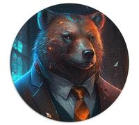 Puzzle da 1000 pezzi per adulti Boss Orso Bruno Puzzle per adulti Gioco creativo per famiglie e arredamento per la casa, regalo di Natale perfetto per adolescenti 67,5x67,5 cm