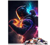 Puzzle da 1000 pezzi per adulti, boxe, astronauta, giocattolo educativo, decompressione, opera d'arte, regalo, 50 x 75 cm, per adolescenti da 14 anni e oltre