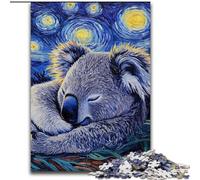 Puzzle da 1000 pezzi per adulti Bradipo Cielo notturno in legno, per adolescenti dai 14 anni in su, decorazione per la casa 50x75cm per compleanni, feste e occasioni speciali