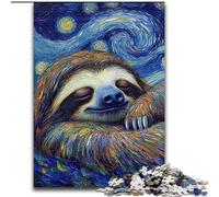 Puzzle da 1000 pezzi per adulti Bradipo Cielo notturno in legno, regalo perfetto per bambini dai 14 anni in su, 50x75cm, divertente lavoretto per famiglie, perfetto per compleanni e feste