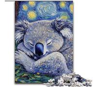 Puzzle da 1000 pezzi per adulti Bradipo Cielo Notturno in legno,un regalo perfetto per il divertimento in famiglia 50x75cm per la decorazione della casa,l'allenamento del cervello e i regali