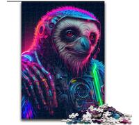 Puzzle da 1000 pezzi per adulti Bradipo in legno, Capodanno, regalo di festa 50x75cm per gioco interattivo per famiglie