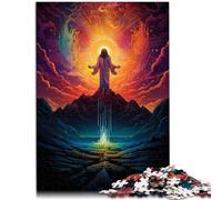 Puzzle da 1000 pezzi per adulti "Brasile Gesù il Salvatore tutta la famiglia e per adolescenti dai 14 anni in su, 26 x 38 cm