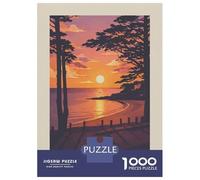 Puzzle Da 1000 Pezzi Per Adulti Bretagne Sunset Beach Landscape Art Puzzle Per Adulti Giochi Rilassanti Regalo Di Compleanno Ideale Come Regalo Per Tutta La Famiglia 38x26cm/1000pcs