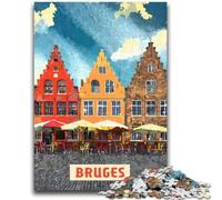 Puzzle da 1000 pezzi per adulti Bruges 1000 pezzi per adolescenti, giochi di attività per famiglie stimolanti, giocattolo fai da te per decorazioni murali per la casa, regali (50x75cm)