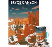 Puzzle da 1000 pezzi per adulti Bryce Canyon di notte gioco educativo giocattolo educativo ottimo regalo vacanza a casa per passare il tempo (dimensioni 38x52cm)