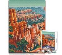 Puzzle da 1000 pezzi per adulti, Bryce Canyon, natura, arte, gioco impossibile, regali per donne, giocattoli antistress, dimensioni 50x75cm