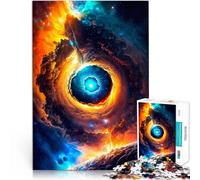 Puzzle da 1000 pezzi per adulti Buco Nero Giallo per il giocattolo di sfida del gioco educativo Gioco educativo per compleanno e Natale 52x38cm