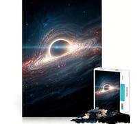 Puzzle da 1000 pezzi per adulti buco nero,nebulosa nello spazio,decorazione a incastro,gioco cognitivo divertente,gioco di pace,attività per compleanno 38x26cm