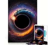 Puzzle da 1000 pezzi per adulti,buco nero,spazio,design pulito e compatto,attività stimolante per la mente,gioco rilassante,regalo festivo per il tempo libero 38x52cm
