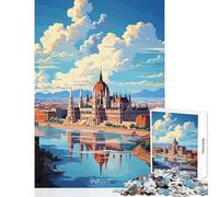 Puzzle da 1000 pezzi per adulti BUDAPEST dipinto a olio giocattolo educativo regalo per compleanni giochi rilassanti collezione di artisti belle arti dimensioni 50x75cm
