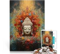 Puzzle da 1000 pezzi per adulti “Buddha - La quiete interiore” Fatto di legno,per età 14+ Decorazione della casa Regali di compleanno di Natale。misurare:50x75cm/19.68x29.52pollice