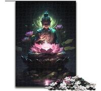 Puzzle da 1000 pezzi per adulti Buddha Puzzle impossibili per adulti Rompicapo impegnativo, attività per famiglie, decorazione per la casa, regalo per le feste, dimensioni 38x26cm