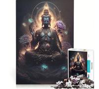 Puzzle da 1000 pezzi per adulti, Buddha V, antistress, regalo di compleanno, compleanno e altri eventi, 38x52cm