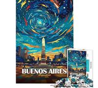 Puzzle da 1000 pezzi per adulti Buenos Aires Argentina poster di viaggio puzzle per adulti gioco rilassante decorazione murale compleanno e Natale (dimensioni 50x75cm)