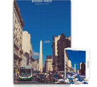 Puzzle da 1000 pezzi per adulti Buenos Aires, gioco educativo per famiglie, ma anche regali di compleanno divertenti e umoristici, dimensioni 38x26cm