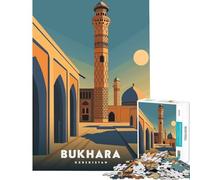 Puzzle da 1000 pezzi per adulti Bukhara Uzbekistan gioco impegnativo giocattolo gioco impossibile sfida difficile regalo per donne e uomini (dimensioni 75x50cm)
