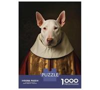 Puzzle Da 1000 Pezzi Per Adulti Bull Terrier The Pope Puzzle Per Adolescenti Gioco Per Famiglie Sfida Difficile Riduzione Dello Stress Regali 38x26cm/1000pcs