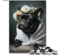 Puzzle da 1000 pezzi per adulti, Bulldog che fa il bagno, puzzle in legno, rompicapo impegnativo per adolescenti, perfetto come decorazione per la casa o come regalo, dimensioni 50X75CM