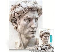 Puzzle da 1000 pezzi per adulti, busto di David, gioco per famiglie, assemblaggio di figure, compleanno e Natale 38x26cm