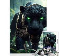 Puzzle da 1000 pezzi per adulti caccia al giaguaro nero giocattoli antistress ottimi regali e giocattoli per giochi educativi allena il cervello e le mani dimensioni 38x52cm