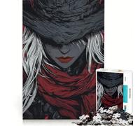 Puzzle da 1000 pezzi per adulti, Cacciatrice di Sangue Femminile, Gioco per famiglie, Allena la mente e la manualità, Ideale come regalo per tutta la famiglia 38x26cm