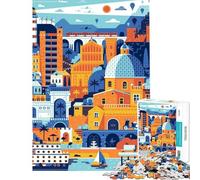 Puzzle da 1000 pezzi per adulti Cagliari Sardegna ideale per viaggi stimola la mente attività per famiglie e giochi educativi Adatto a partire dai 14 anni (50x75cm)