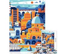 Puzzle da 1000 pezzi per adulti Cagliari Sardegna Viaggi Decorazione per la casa Giocattoli Regali di compleanno Giochi rilassanti Decompressione intellettuale Dimensioni 38x52cm
