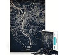 Puzzle da 1000 pezzi per adulti,Cairo,Egitto,gioco di squadra divertente,regalo per la mente,gioco accogliente,regalo di Natale per il tempo libero (38x52cm)