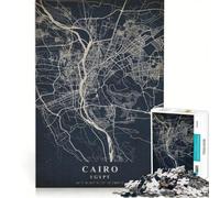Puzzle da 1000 pezzi per adulti, Cairo, Egitto, gioco rilassante, impegnativo da completare, lista dei desideri con Babbo Natale, 50x75cm