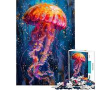 Puzzle da 1000 pezzi per adulti "Calamaro nella pittura" gioco di puzzle manuale gara di velocità ideale come regalo per tutta la famiglia (dimensioni 38x52cm)