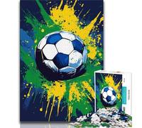 Puzzle da 1000 pezzi per adulti Calcio 1000 pezzi per adulti sfida di intelligenza cerebrale giocattoli avvincenti per la decorazione della casa 38x26cm
