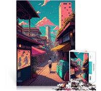 Puzzle da 1000 pezzi per adulti Camminando in città Difficile da completare ma divertente e umoristico Giocattoli per la decorazione della casa 75x50cm