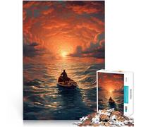 Puzzle da 1000 pezzi per adulti “camminatore solitario” Fatto di carta，per età pari o superiore a 14 anni Giocattolo educativo di decompressione intellettuale regalo di compleanno。misurare：26x38cm